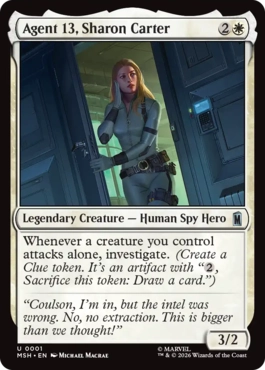 [001]【EN】エージェント13、シャロン・カーター/Agent 13, Sharon Carter【MSH】[U][白]