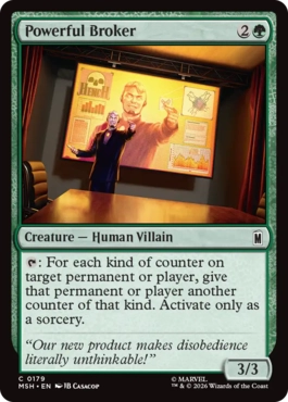 [179]【EN】【FOIL】パワフル・ブローカー/Powerful Broker【MSH】[C][緑]