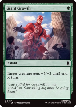 [167]【EN】【FOIL】巨大化/Giant Growth【MSH】[C][緑]