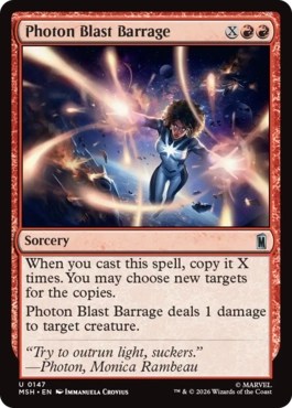 [147]【EN】【FOIL】フォトン・ブラスト一斉射/Photon Blast Barrage【MSH】[U][赤]