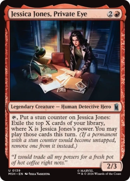 [139]【EN】【FOIL】私立探偵、ジェシカ・ジョーンズ/Jessica Jones, Private Eye【MSH】[U][赤]