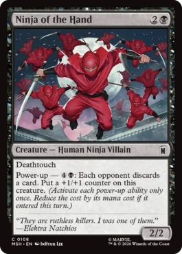 [108]【EN】【FOIL】ザ・ハンドの忍者/Ninja of the Hand【MSH】[C][黒]