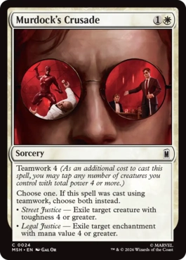 [024]【EN】【FOIL】マードックの聖戦/Murdock's Crusade【MSH】[C][白]