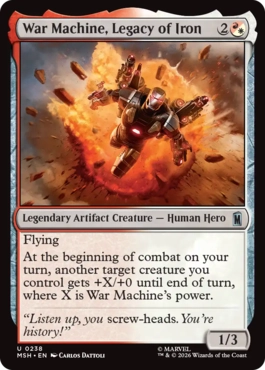[238]【EN】【FOIL】アイアンマンの遺志、ウォーマシン/War Machine, Legacy of Iron【MSH】[U][多色]