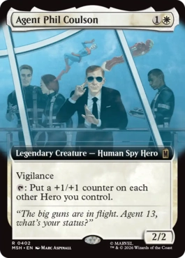 [402]【EN】【FOIL】■拡張アート■エージェント、フィル・コールソン/Agent Phil Coulson【MSH】[R][白]