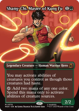 [370]【EN】【FOIL】■ボーダーレス■カンフーの達人、シャン・チー/Shang-Chi, Master of Kung Fu【MSH】[M][緑]