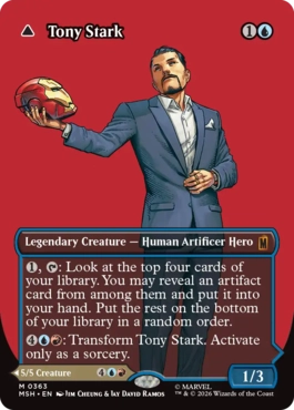 [363]【EN】【FOIL】■ボーダーレス■トニー・スターク/Tony Stark【MSH】[M][青]