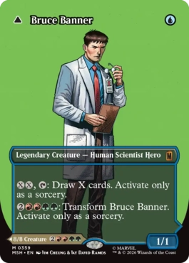[359]【EN】【FOIL】■ボーダーレス■ブルース・バナー/Bruce Banner【MSH】[M][青]