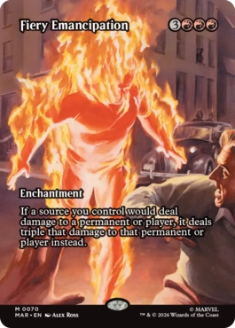 [70]【EN】【FOIL】■ボーダーレス■焦熱の解放/Fiery Emancipation【MAR】[M][赤]