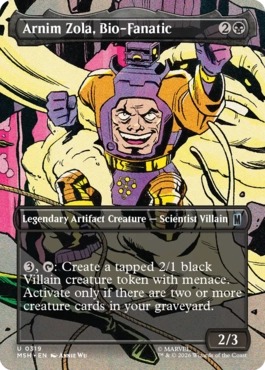 [319]【EN】【FOIL】■ボーダーレス■狂気の生物化学者、アーニム・ゾラ/Arnim Zola, Bio-Fanatic【MSH】[U][黒]