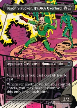 [315]【EN】【FOIL】■ボーダーレス■ヒドラの支配者、バロン・ストラッカー/Baron Strucker, HYDRA Overlord【MSH】[U][黒]