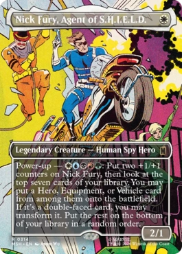 [314]【EN】【FOIL】■ボーダーレス■S.H.I.E.L.D.のエージェント、ニック・フューリー/Nick Fury, Agent of S.H.I.E.L.D.【MSH】[R][白]