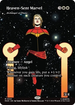 [41]【EN】【FOIL】■ボーダーレス■天来のマーベル/Heaven-Sent Marvel【MAR】[M][白]