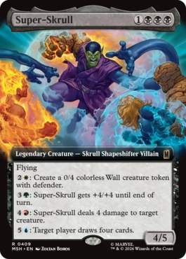 [409]【EN】■拡張アート■スーパースクラル/Super-Skrull【MSH】[R][黒]