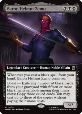 [405]【EN】■拡張アート■バロン・ヘルムート・ジモ/Baron Helmut Zemo【MSH】[R][黒]