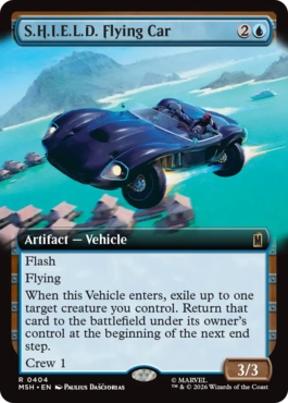 [404]【EN】■拡張アート■S.H.I.E.L.D.の飛行車/S.H.I.E.L.D. Flying Car【MSH】[R][青]