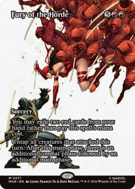 [71]【EN】■ボーダーレス■大群の怒り/Fury of the Horde【MAR】[M][赤]