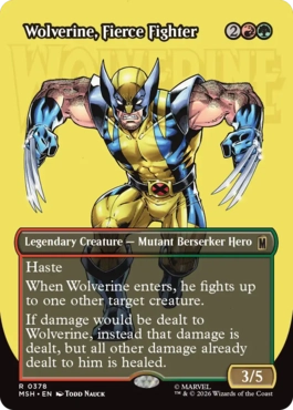 [378]【EN】■ボーダーレス■獰猛な戦士、ウルヴァリン/Wolverine, Fierce Fighter【MSH】[R][多色]