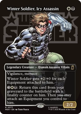 [377]【EN】■ボーダーレス■冷徹な暗殺者、ウィンター・ソルジャー/Winter Soldier, Icy Assassin【MSH】[R][多色]