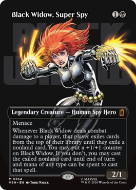 [364]【EN】■ボーダーレス■スーパースパイ、ブラック・ウィドウ/Black Widow, Super Spy【MSH】[M][黒]