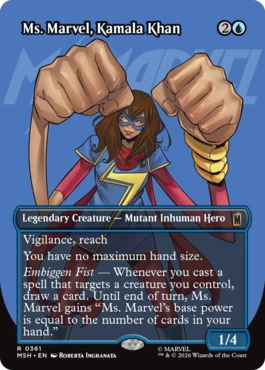 [361]【EN】■ボーダーレス■ミズ・マーベル、カマラ・カーン/Ms. Marvel, Kamala Khan【MSH】[R][青]