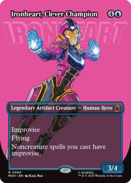 [360]【EN】■ボーダーレス■才気煥発な勇士、アイアンハート/Ironheart, Clever Champion【MSH】[R][青]