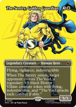 [358]【EN】■ボーダーレス■金色の守護者、セントリー/The Sentry, Golden Guardian【MSH】[R][白]