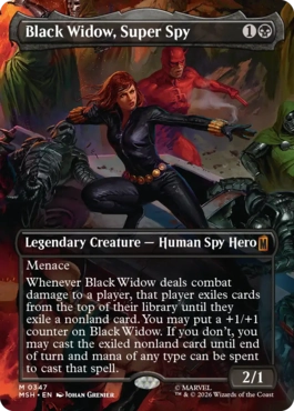 [347]【EN】■ボーダーレス■スーパースパイ、ブラック・ウィドウ/Black Widow, Super Spy【MSH】[M][黒]