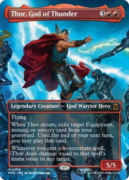 [338]【EN】■ボーダーレス■雷神、ソー/Thor, God of Thunder【MSH】[M][赤]