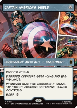 [311]【EN】■ショーケース■キャプテン・アメリカの盾/Captain America's Shield【MSH】[R][茶]