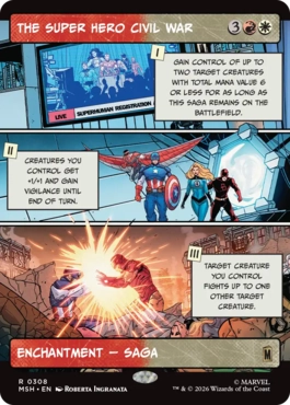 [308]【EN】■ショーケース■スーパーヒーローの争い、シビル・ウォー/The Super Hero Civil War【MSH】[R][多色]