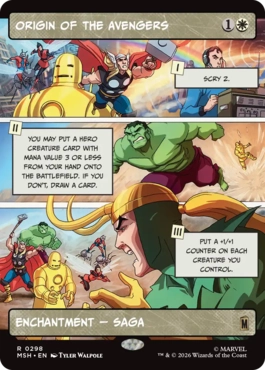 [298]【EN】■ショーケース■アベンジャーズの始まり/Origin of the Avengers【MSH】[R][白]