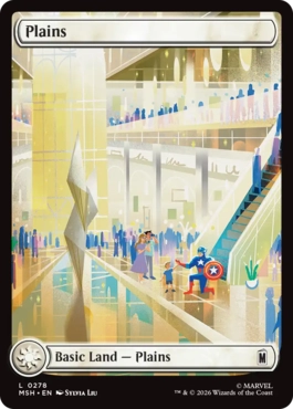[278]【EN】【FOIL】■フルアート■平地/Plains【MSH】[C][土地]