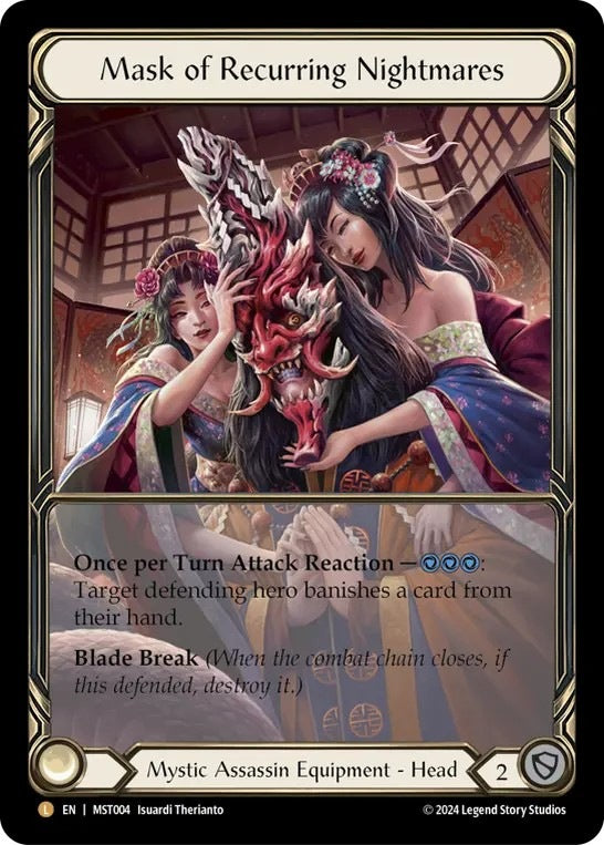 [004]【EN】【Cold Foil】繰り返す悪夢の仮面/Mask of Recurring Nightmares【MST】[Mystic Assassin][L]