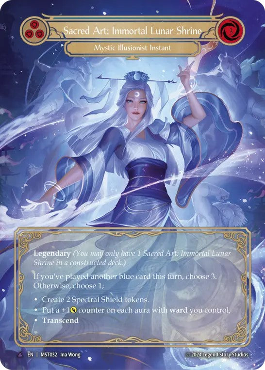 [032]【EN】【Cold Foil】聖なる技：不死の月の社/Sacred Art: Immortal Lunar Shrine【MST】[Mystic Illusionist][Marvel]