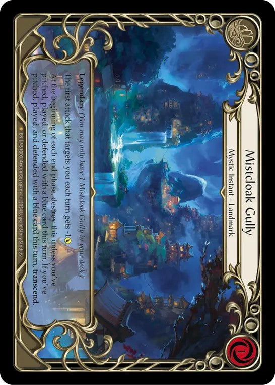 [000]【EN】【Rainbow Foil】霧覆いの窪地/Mistcloak Gully【MST】[Mystic][F]