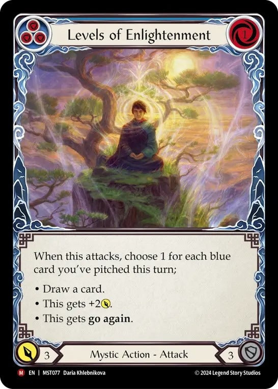 [077]【EN】【Rainbow Foil】悟りの段階/Levels of Enlightenment【MST】[Mystic][M]