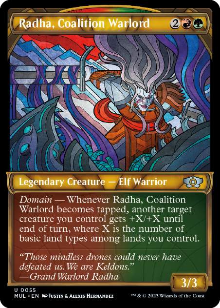 [055]【EN】連合の大将軍、ラーダ/Radha, Coalition Warlord【MUL】[U][多色]
