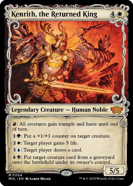 [004]【EN】【FOIL】帰還した王、ケンリス/Kenrith, the Returned King【MUL】[M][白]
