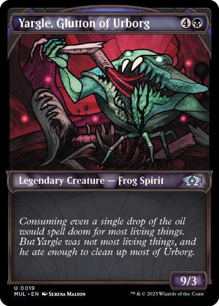 [019]【EN】【FOIL】アーボーグの暴食、ヤーグル/Yargle, Glutton of Urborg【MUL】[U][黒]