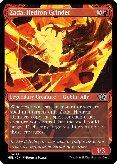 [025]【EN】【FOIL】面晶体の掘削者、ザダ/Zada, Hedron Grinder【MUL】[U][赤]