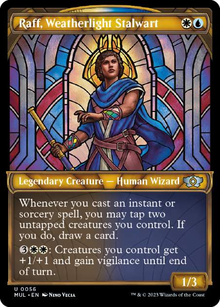 [056]【EN】【FOIL】ウェザーライトの重鎮、ラフ/Raff, Weatherlight Stalwart【MUL】[U][多色]