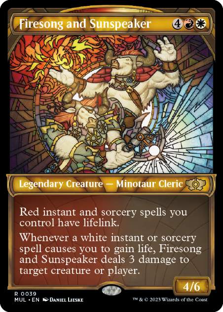 [039]【EN】【FOIL】ファイアソングとサンスピーカー/Firesong and Sunspeaker【MUL】[R][多色]