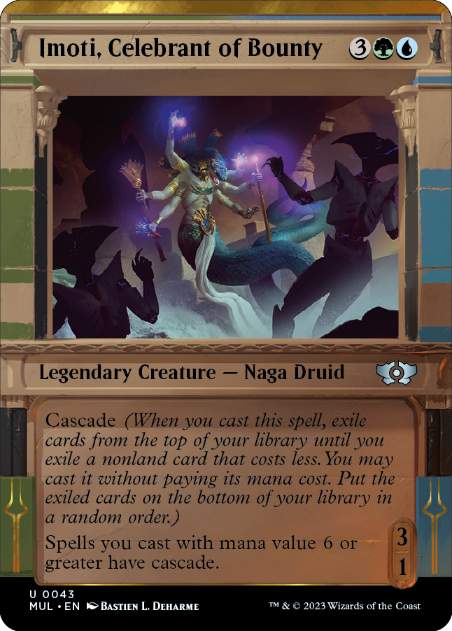 [043]【EN】【FOIL】報奨の祝賀者、イモーティ/Imoti, Celebrant of Bounty【MUL】[U][多色]