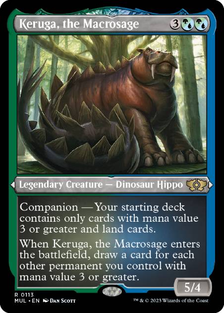 [113]【EN】【エッチングFOIL】巨智、ケルーガ/Keruga, the Macrosage【MUL】[R][多色]