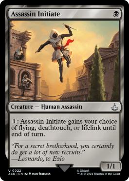 [022]【EN】アサシンの新入り/Assassin Initiate【ACR】[U][黒]