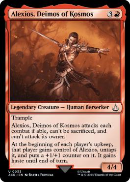 [033]【EN】コスモスの門徒、アレクシオス/Alexios, Deimos of Kosmos【ACR】[U][赤]