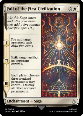 [004]【EN】【FOIL】第一文明の崩壊/Fall of the First Civilization【ACR】[U][白]
