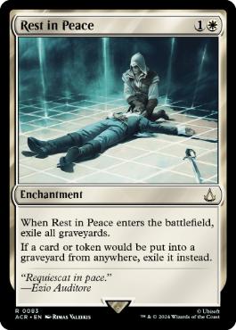 [083]【EN】【FOIL】安らかなる眠り/Rest in Peace【ACR】[R][白]