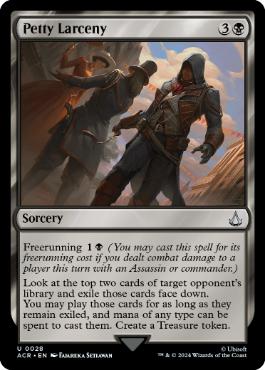 [028]【EN】【FOIL】失敬/Petty Larceny【ACR】[U][黒]
